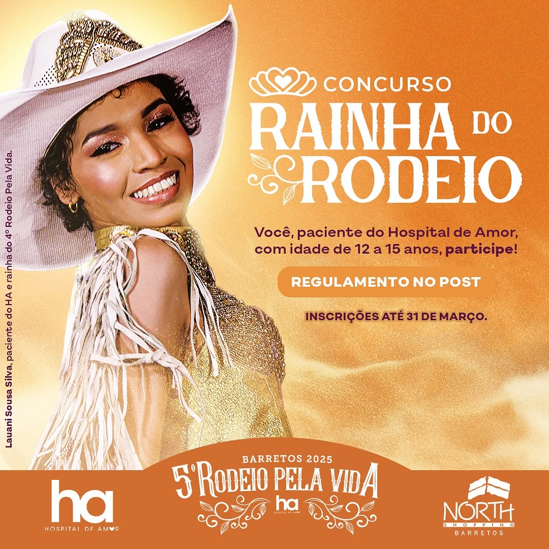 Imagem JPG, ESTÃO ABERTAS AS INSCRIÇÕES PARA CONCURSO 'RAINHA RODEIO PELA VIDA'