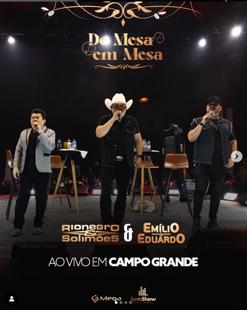 Imagem JPG, Rionegro & Solimões e Emílio & Eduardo desembarcam em Campo Grande com 