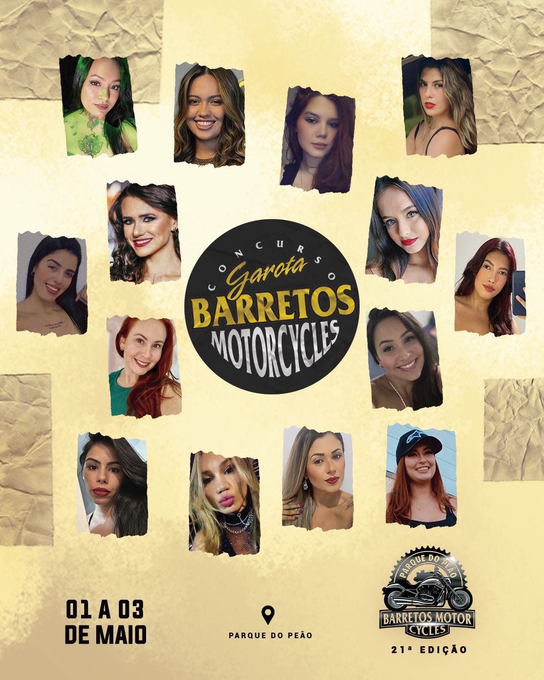 Imagem JPG, Barretos Motorcycles anuncia as 14 finalistas do Concurso Garota Motorcycles 2025