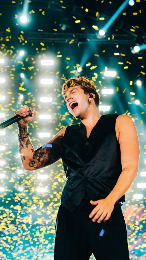 Luan Santana voltou ao palco do RRM após 10 anos (Drone JC)