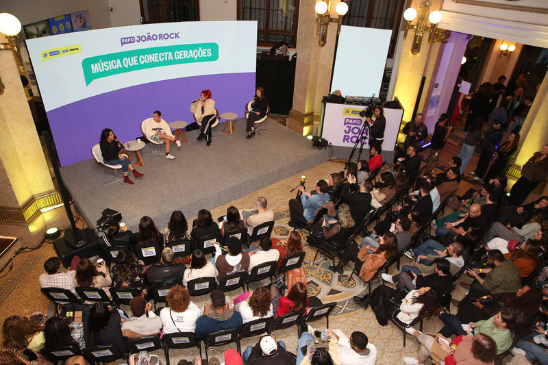 Papo João Rock em São Paulo aconteceu nesta terça-feira, 13, no CCBB SP ( Denilson Santos e Paduardo)