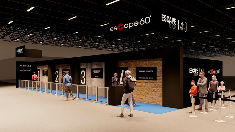 Imagem JPG, Mistério em tempo real: Escape 60', Bienal do Livro Rio e Estácio transformam best-sellers em experiências imersivas