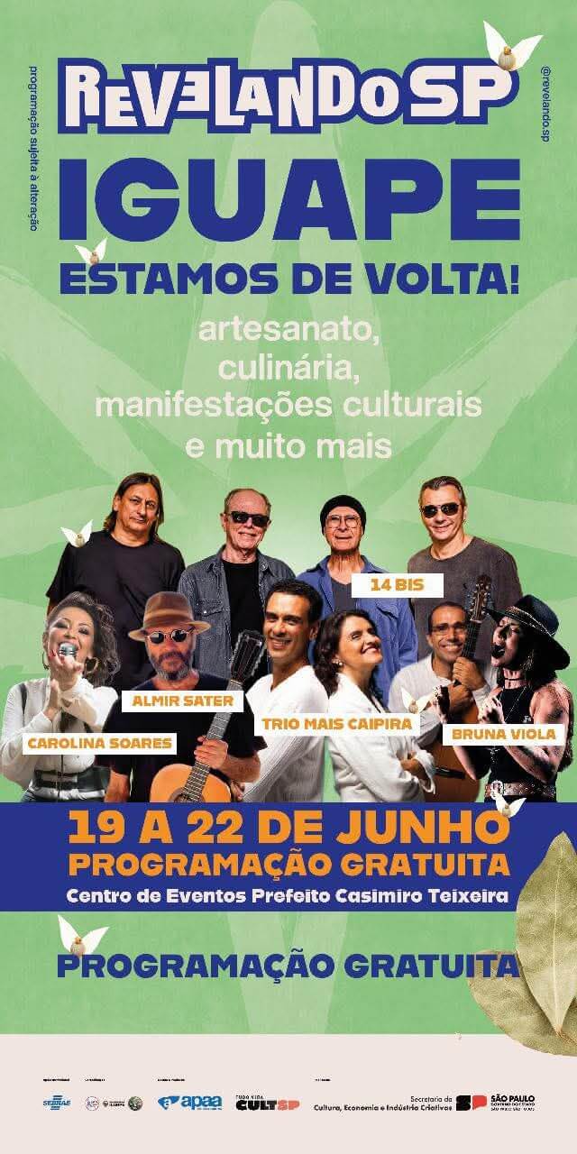 Imagem JPG, Bruna Viola e Carolina Soares também se apresentam no Revelando SP em Iguape