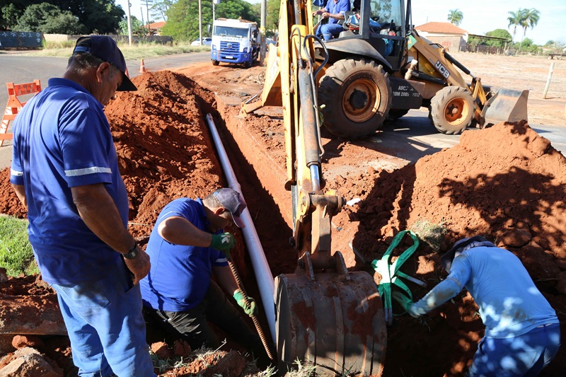 Imagem JPG, SAAE Barretos instala nova tubulação para reforçar abastecimento no bairro San Diego