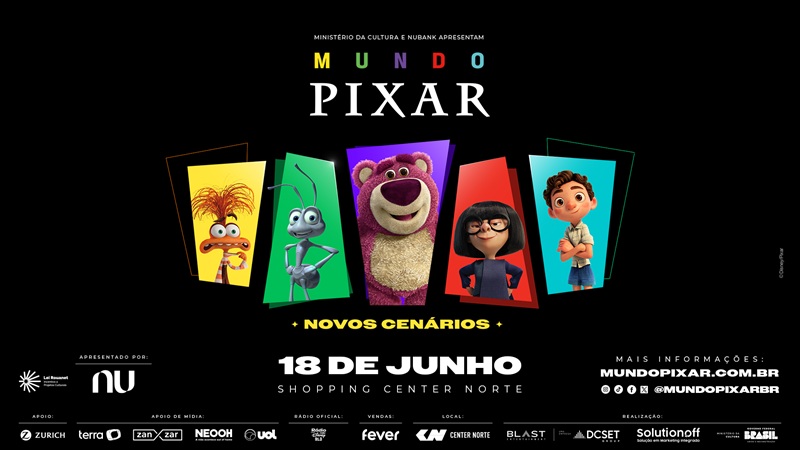 Imagem JPG, Mundo Pixar está de volta a São Paulo com a maior edição já realizada no Brasil