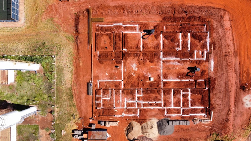Imagem JPG, Construção do novo Cemei do bairro Vida Nova avança para fase de fundação