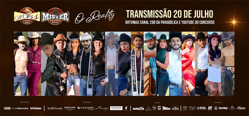 Imagem JPG, Concurso Miss & Mister Rodeio Brasil apresenta participantes da edição 2025