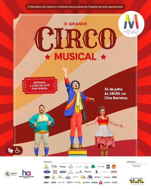 Imagem JPG, O Grande Circo Musical em Barretos no próximo dia 31