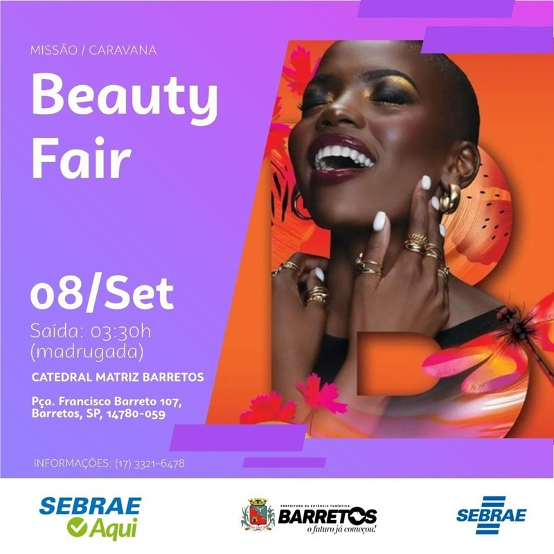 Imagem JPG,  Prefeitura e Sebrae Barretos promovem missão empresarial para a Beauty Fair 2025