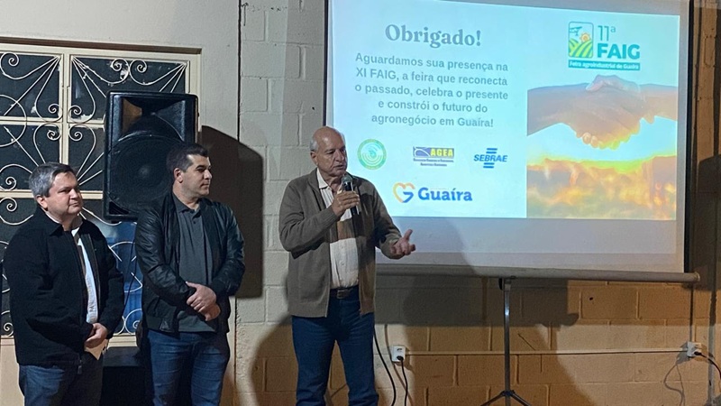 Imagem JPG,  Sebrae-SP marca presença no lançamento do retorno da Feira Agroindustrial de Guaíra (FAIG)