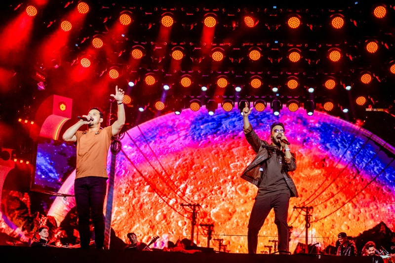 Clayton & Romário se apresentaram no Palco Estádio  (Thaís Ministro)