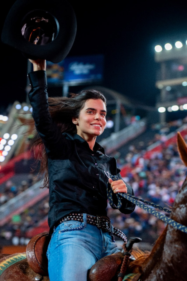 Paranaense Larissa Xavier Ribeiro venceu na categoria 1D na noite de sábado, 30 de agosto (André Monteiro)